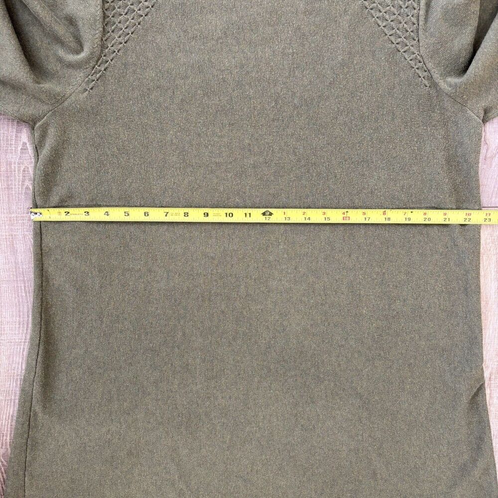 J. Jill Womens Green Sweater Dress 2X Cotton Capsule Classic Minimalist Teacher - Picture 10 of 12